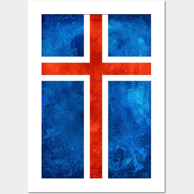 Icelandic Flag Wall Art by KristjanLyngmo